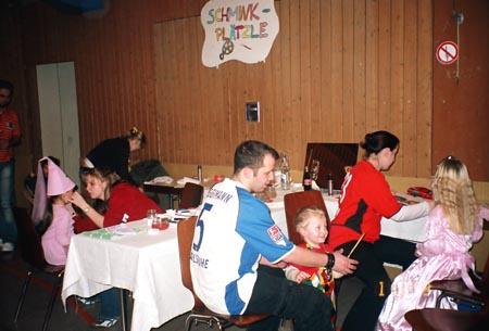 Schminkecke gehörte wie immer dazu