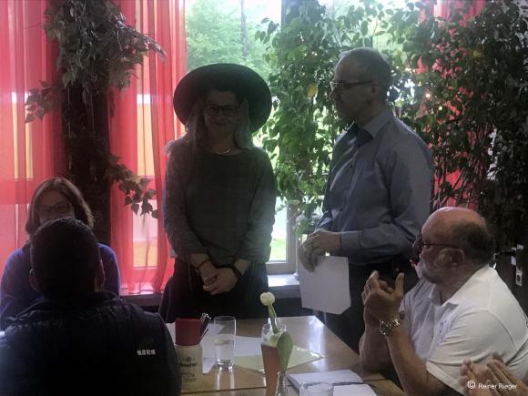 Die Oberschäger Monika Dalacker und Markus Schiel berichteten über die gelungene Kampagnensitzung